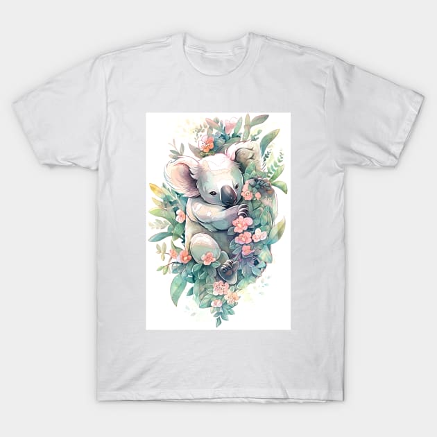 Koala Bear 01 T-Shirt by Miki De Goodaboom